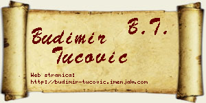 Budimir Tucović vizit kartica